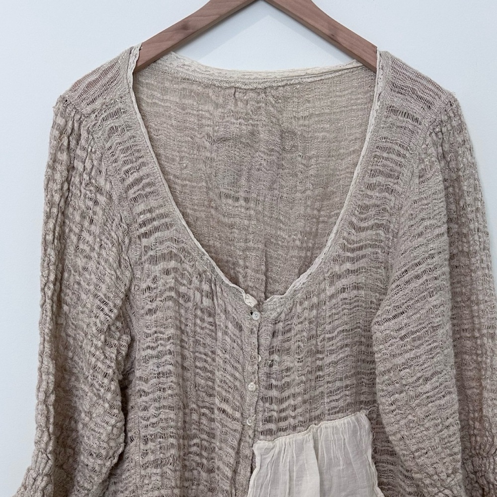 Magnolia Pearl Button Ruffle Cardigan. One Size. - Picture 7 of 15